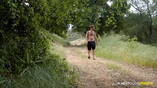 Donte Thick Joins 2 Hunks In Public Park - Hot