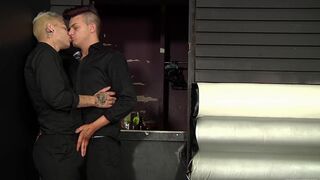 Tattooed jock Mickey Taylor anal fucked by hung Lee Will