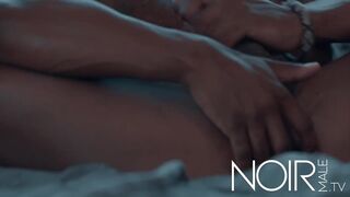 My stepbrother catches me masturbating in the living room