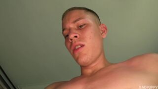 Camilo enjoys getting his arse rimmed as his cock goes from flaccid to rock-hard