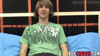 Dominic Depp enjoys interview before stroking a twink off