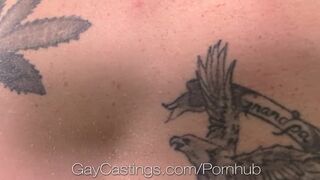 HD - Casting Amateur guy sucks first big cock on film