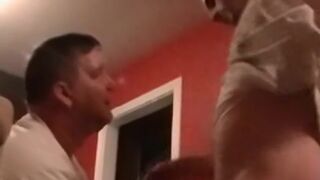 Amateur Americans Blaze and Chez sucked off before cumming