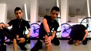 Deleted Scenes Dirty Biker Gothslave Rides Dildo