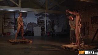 Cocks and balls pulling with Sebastian