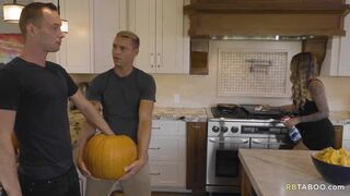 Are your eally jerking him off in a pumpkin?