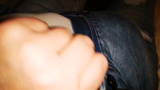 Extreme Big Bulging Show in Jeans