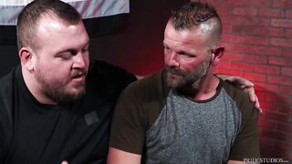 Bearback - Hearing Impaired Silver Daddy Face Fucked By Hunter Scott