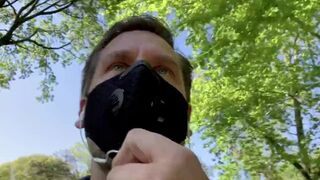 Over30 - Hans Berlin Jerking His Uncut Meat Outdoors