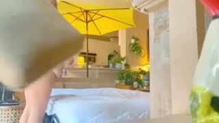 Old man walked by my apartment seeing my fat daddy ass