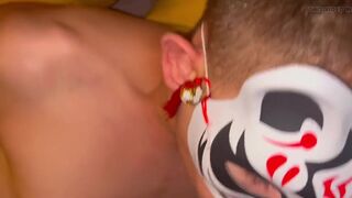 Alient Cat Sucks Cock Hardfucking and Bareback with Creampie Hot