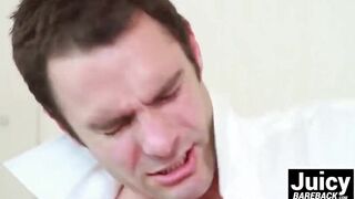 Sexy Zane Anders barebacks Cameron Kincade in the hotel room