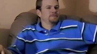 Stud masturbates and enjoys the feeling of warm orgasm