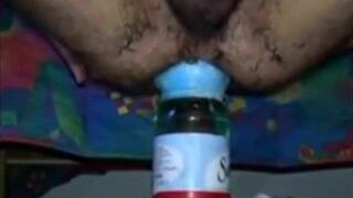 1.5 liter huge Water Bottle insertion in Ass