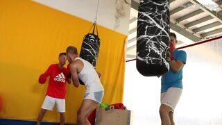 Sweaty Cum Sluts - The gym training that ends in a raw fuck