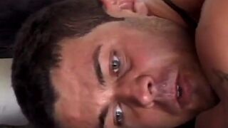 Raunchy gay BDSM featuring rough action