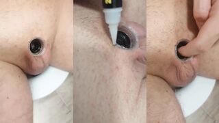 Super Glues Micropenis and Plug into Hole