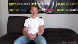 HotCasting - Cute Jock Eye Fucks The Camera While Jerking Big Cock