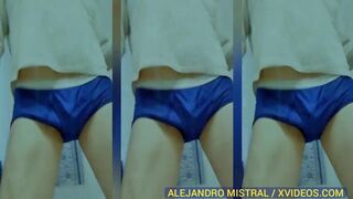 While dancing, the tip of Mistral Alejandro's cock came out 3