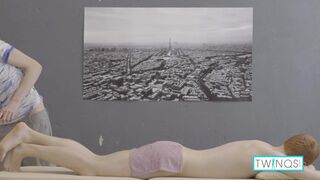 Slim Hot Redhead Micheal P Deepthroats Lucas A's Big Cock!