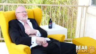 Bear Silver Bear Rusty Mcmann Jerks Off Solo Outdoor