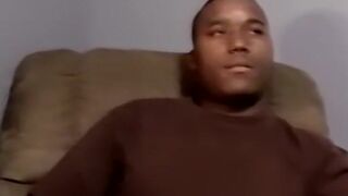 Fat black amateur from USA receives blowjob from mature gays