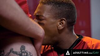 Hot - Muscle Jock Gets Assfucked By His Teammate In The Locker Room After A Football Game