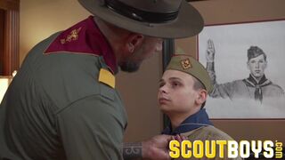 Older stepdaddy fucks Austin in front of his friend