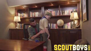 Older stepdaddy fucks Austin in front of his friend