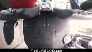 Hot Bear Stepdad Punish Fucks Twink Stepson In His Car