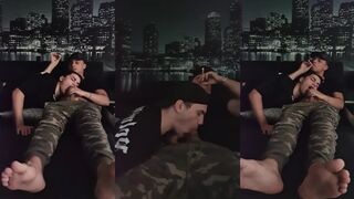 My Boy Caught Me While I Was Wanking and Smoking