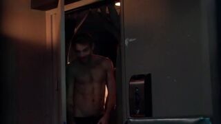 Reserved Businessman Visits Glory Hole Booth