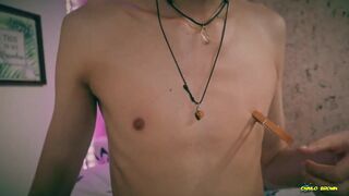 Playing with My Nipples, Oil and Clamps.