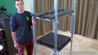 Surfer Boy Spanked in a Bondage Tower