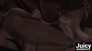 Hairy stud loves riding a fat boner