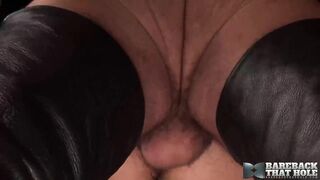 BareBack Victor Cody Spitroasted In Hot Threesome