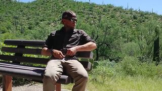 Taking a public jerk off break at work