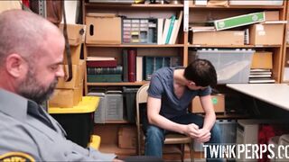 Horny Bear Mall Cop Fucks His 's Straight Friend After Catching Him Stealing