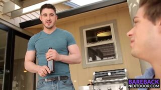 Smoking hot studs Derrick and Michael having outdoor sex