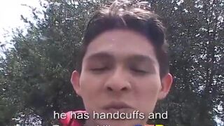 Three horny amateur twinks have a kinky threesome sex