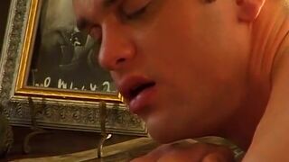 Twinkie got his asshole tongue fucked and drilled hard