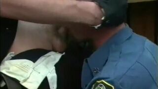 Big dick cops suck and lick each other off at outdoors