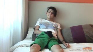 Latin Twink Merli Stroking His Cock