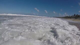 Horny at beach and found a guy to make me cum