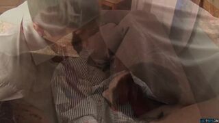 Suited gay twinks Lewis Romeo and Steve Agostina anal breed