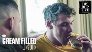 Twisted Muscle Hunk Kyle Fletcher Feeds Cum Filled Pastry to Friend Brock Kniles - Hot