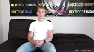 HotCasting - Cute Jock Eye Fucks The Camera While Jerking Big Cock