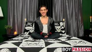 Promiscuous latino Joey Tiger toying and masturbation