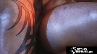 FistingInferno - Leather Clad Daddies Destroy Harnessed Sub