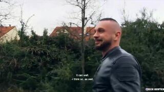 CZECH HUNTER 493 - Buff Bearded Stud Gets His Asshole Drilled Raw